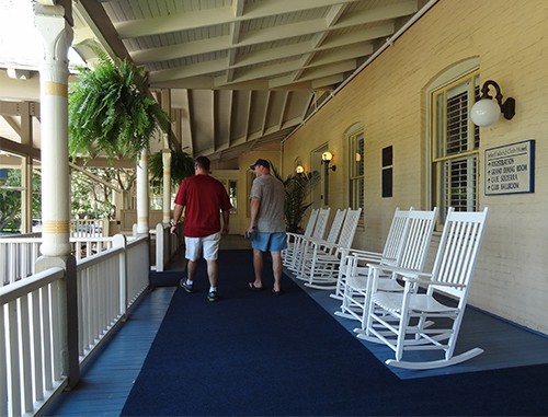 One of the porches of the Jekyll Club