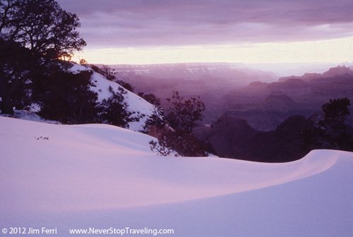 Foto Friday - the Grand Canyon in snow