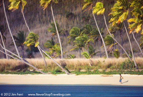 Foto Friday - a woman on a beach in the Yasawa Islands, Fiji