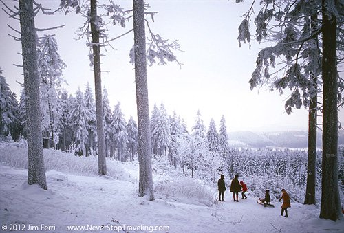 Foto Friday - mountains in the snow near Frankfurt, Germany