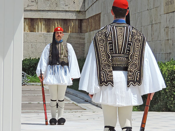 Foto Friday - traditionally dressed guards standing at attention