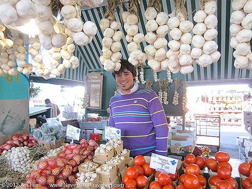 Foto Friday - vegetable seller in MarchéJean-Talon, Montreal, Canada