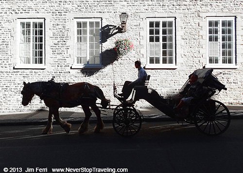 Foto Friday - a horsedrawn carriage, Old Québec, Québec City, Canada