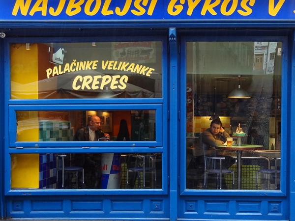 Foto Friday - two men in a crepe shop