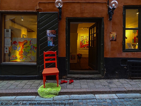 Foto Friday - Sweden - Art gallery in Gamla Stan, Stockholm-B