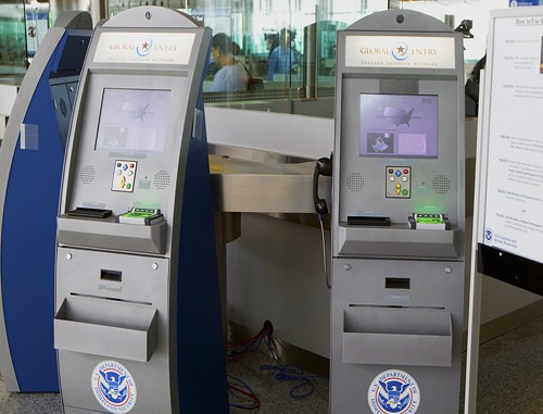 Global Entry kiosks at the airport