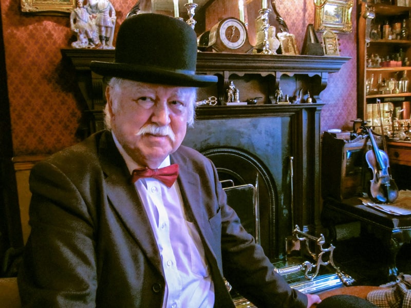 Dr Watson in The Sherlock Holmes Museum in London