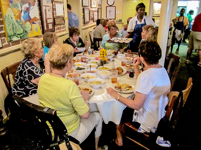 Lunch at Mrs Wilkes Boarding House