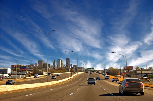 cars entering Oklahoma City - what to do in Oklahoma City