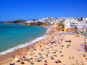 a beach in Portugal