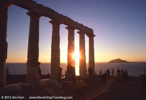 Dawn at Sounion, Greece