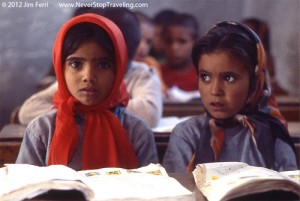 Bedouin school children, Jordan
