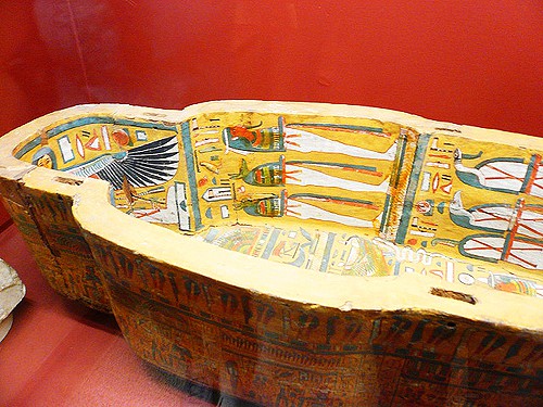 a mummy coffin