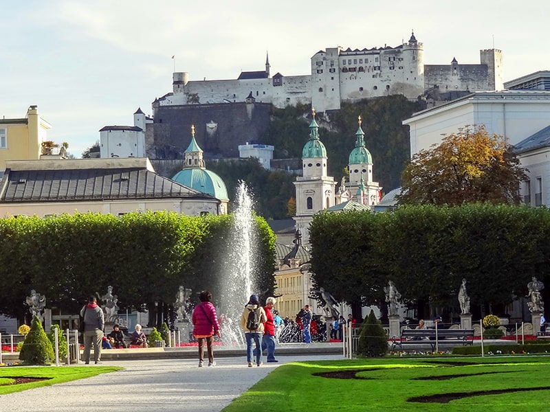 Mirabelle Gardens, seen on a private tour of Salzburg