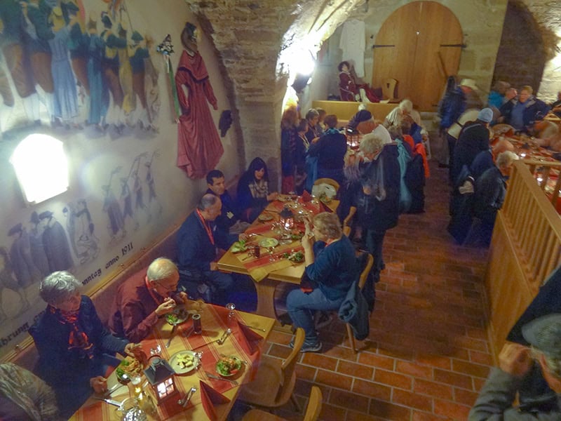 people in a crowded restaurant