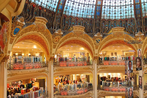 Galeries Lafayette - low season in Europe