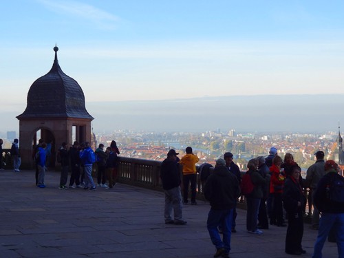 View from the castle terrace in Heidelberg Cruising on the Great Rivers of Europe