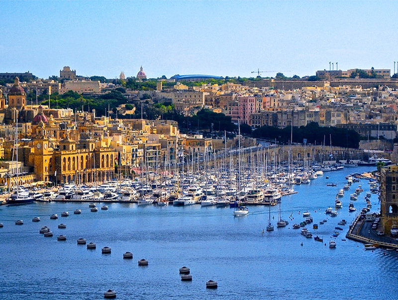 boats in a harbor