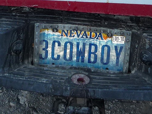 a car license plate