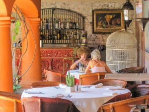 two women having a meal