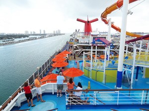 Upper deck of the Carnival Breeze / photo: Jim Ferri