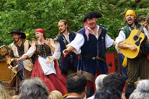 Actors at a renaissance festival
