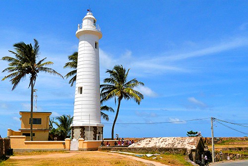 Light house in Galle Fort in Sri Lanka