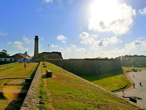 Galle Fort wall in Sri Lanka