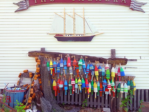 lobster buoys, Boothbay Harbor, Maine