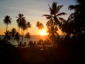 sunset in Sri Lanka