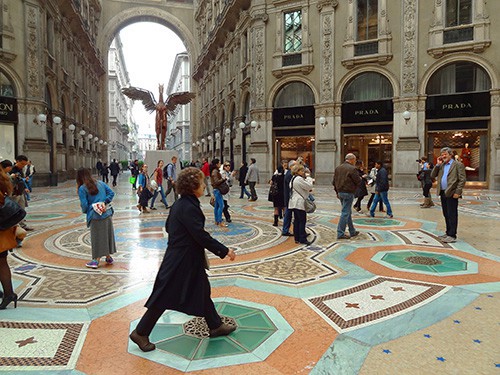 Vittorio Emanuele II Galleria, seen on my Milan visit