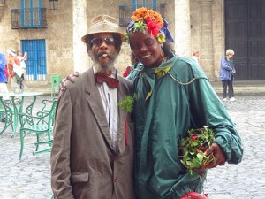 Posing for photos in Old Havana in Cuba - traveling to Cuba legally