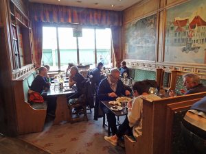 people in a restaurant in Bergen, Norway