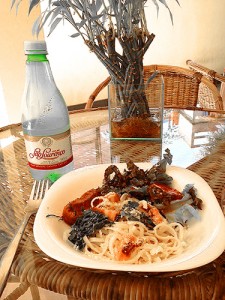 Lunch on the terrace in Rio/ photo: Donna Manz 