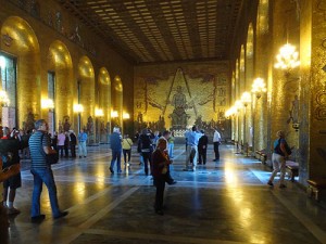 a city hall room covered in gold leaf