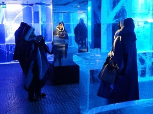 people in the ice bar, one of the things to do in Stockholm