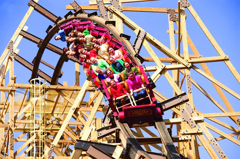 The roller coaster at Branson