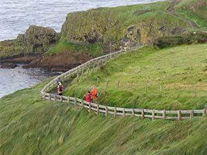 people on a walkway