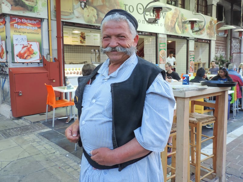 a taverna - visited during 2 days in Athens