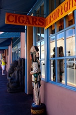 A Cigar Store Indian seen while visiting Sante Fe