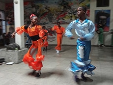 A teenage dance group in Cuba