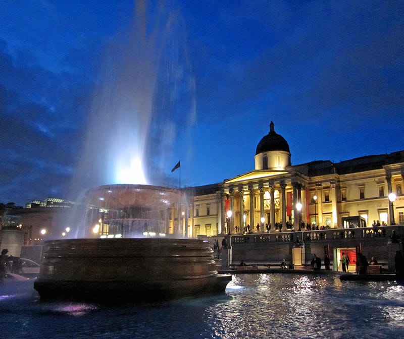 The National Gallery, one of the best places to visit in London