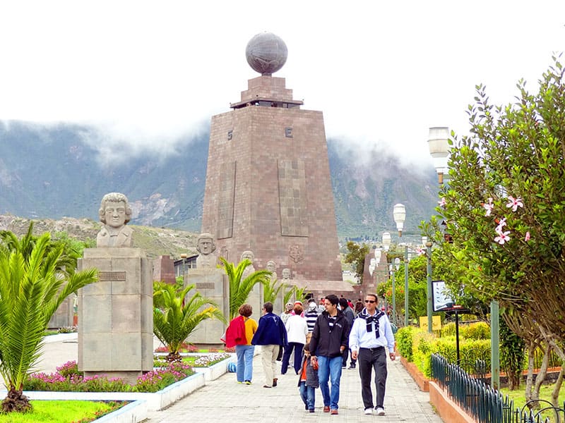 people walking in Ecuador