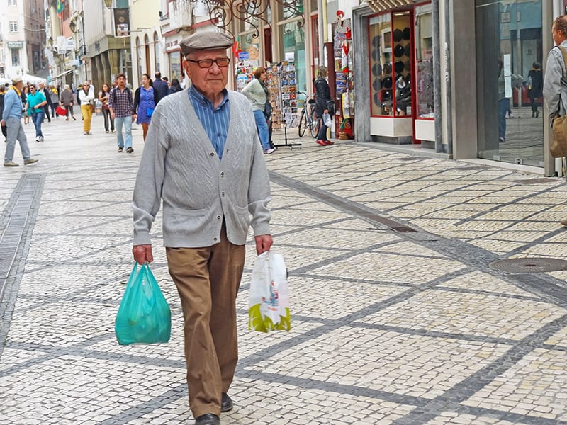 man on street