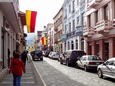 street in Cuenca, Ecuador