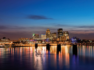 city by the river skyline