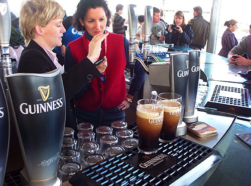 people visiting the Guinness Storehouse, one of the  places to visit in Dublin