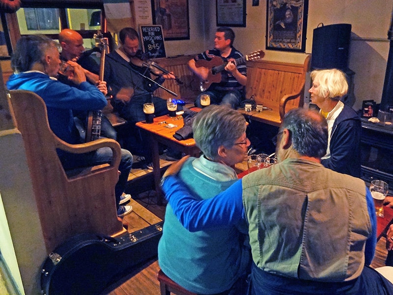 pub musicians in a pub on the Dingle peninsula in Ireland