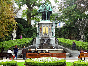 people sitting in a park