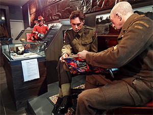 Mannequins of soldiers